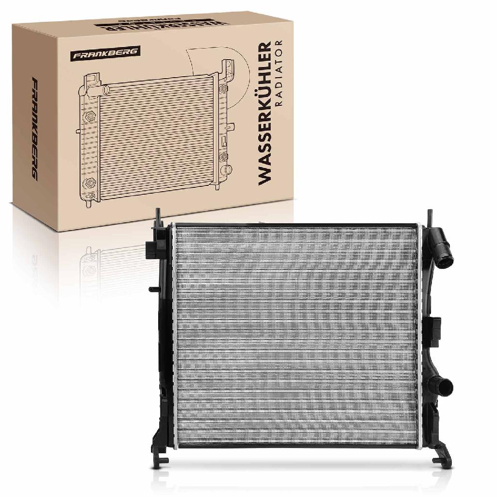 Frankberg 1x Kühler Wasserkühler Motorkühler für Dacia Logan Sandero Solenza Renault Clio Kangoo Thalia