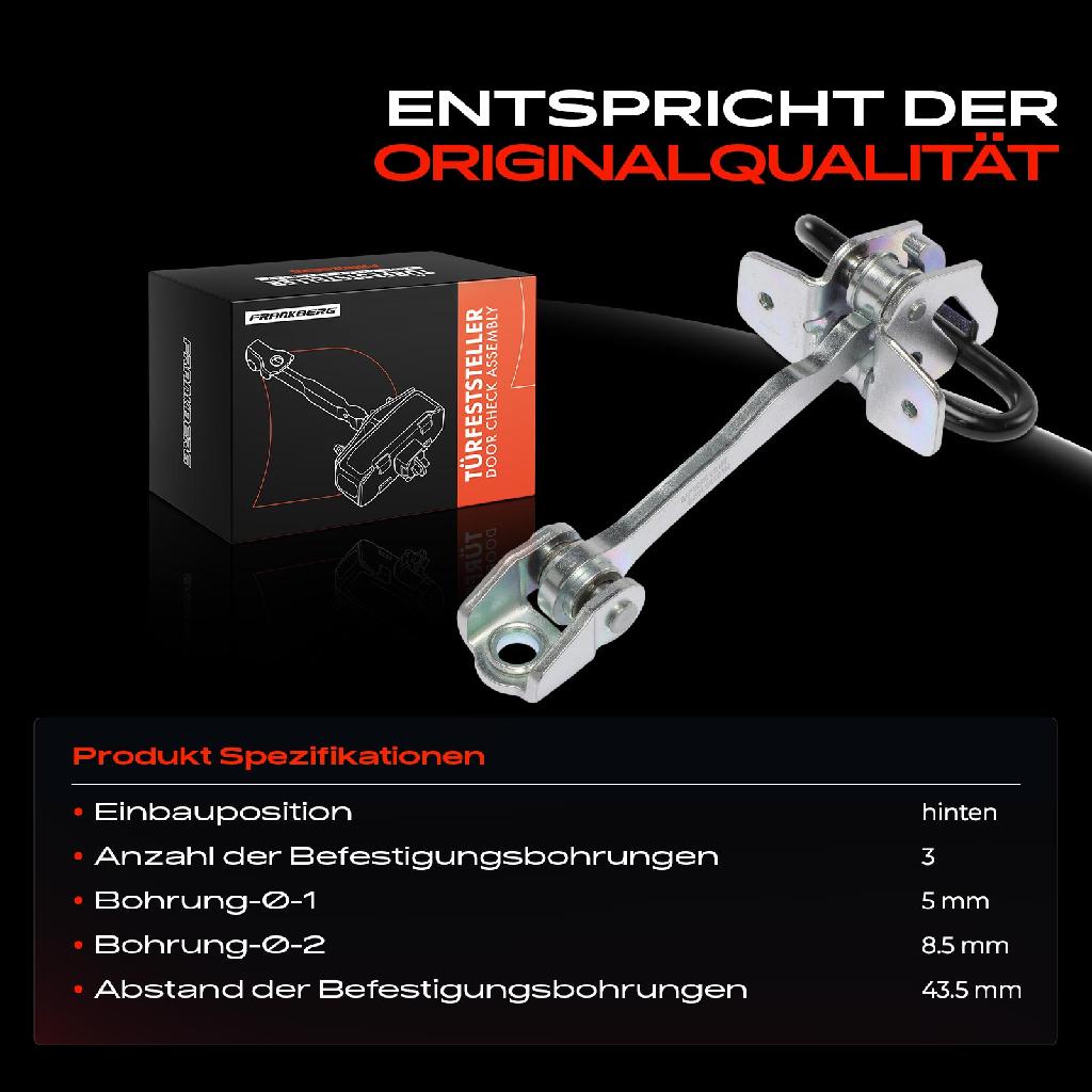 1x Türfeststeller Türfangband Türstopper Hinten für Opel Corsa C X01 2000-2009