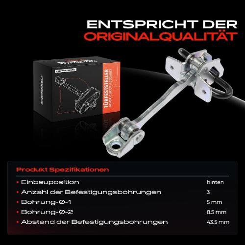 Frankberg 1x Türfeststeller Türfangband Türstopper Hinten für Opel Corsa C X01 2000-2009 Bild Frankberg 1x Türfeststeller Türfangband Türstopper Hinten für Opel Corsa C X01 2000-2009