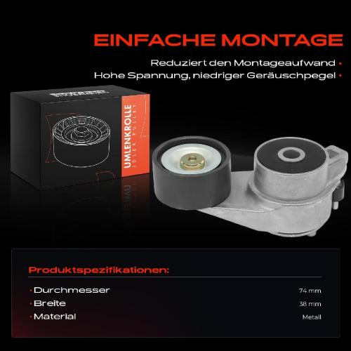 1x Spannrolle Riemenspanner für Mercedes-Benz C216 Renault Rover Bild 1x Spannrolle Riemenspanner für Mercedes-Benz C216 Renault Rover