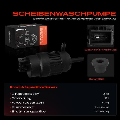 1x Waschwasserpumpe Scheibenreinigung Vorne für Nissan NP300 Navara Pathfinder III Bild 1x Waschwasserpumpe Scheibenreinigung Vorne für Nissan NP300 Navara Pathfinder III
