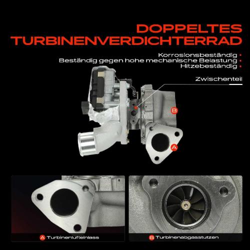 1x Abgasturbolader für Hyundai Grand Santa Fé II III KIA Carnival/Grand Carnival III Sorento II Bild 1x Abgasturbolader für Hyundai Grand Santa Fé II III KIA Carnival/Grand Carnival III Sorento II