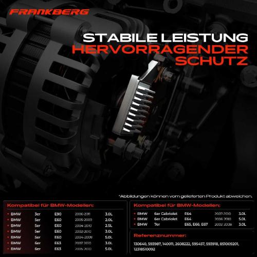 1x Lichtmaschinenregler Generatorregler für BMW E90 E60 E61 E63 E64 E65 E66 E67 Bild 1x Lichtmaschinenregler Generatorregler für BMW E90 E60 E61 E63 E64 E65 E66 E67