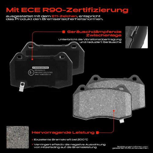 4x Bremsbeläge Vorderachse für Honda Integra Coupe Nissan 350 Z Roadster Skyline 1989-2009 Bild 4x Bremsbeläge Vorderachse für Honda Integra Coupe Nissan 350 Z Roadster Skyline 1989-2009