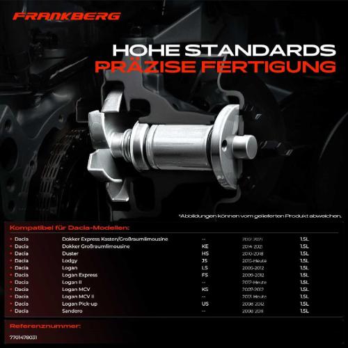 Frankberg 1x Wasserpumpe Kühlwasserpumpe für Renault Clio I II Scénic II Megane II Nissan Note Dacia 1.5L Bild Frankberg 1x Wasserpumpe Kühlwasserpumpe für Renault Clio I II Scénic II Megane II Nissan Note Dacia 1.5L