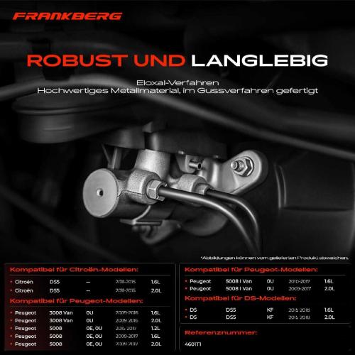 1x Hauptbremszylinder Bremszylinder für Citroën C4 UD DS KF Peugeot 3008 5008 0E 0U Bild 1x Hauptbremszylinder Bremszylinder für Citroën C4 UD DS KF Peugeot 3008 5008 0E 0U