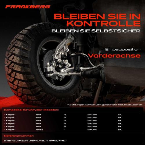 1x Querlenker Vorderachse für Chrysler Neon PL Neon II 1.8L 2.0L 1994-2000 Bild 1x Querlenker Vorderachse für Chrysler Neon PL Neon II 1.8L 2.0L 1994-2000