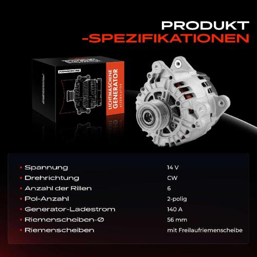 1x Lichtmaschine Generator für VW Golf Passat Polo Audi A1 A3 A4 TT Seat Skoda Bild 1x Lichtmaschine Generator für VW Golf Passat Polo Audi A1 A3 A4 TT Seat Skoda