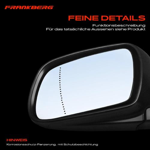 Frankberg 1x Außenspiegel Links für Peugeot 307 3A/C 3B 3H 3E 307 2000-2016 Bild Frankberg 1x Außenspiegel Links für Peugeot 307 3A/C 3B 3H 3E 307 2000-2016
