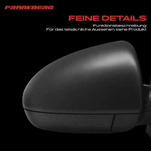 Frankberg 1x Außenspiegel Rechts für Smart Fortwo Cabrio Coupe 451 0.8L 1.0L Bj ab 2007 Bild Frankberg 1x Außenspiegel Rechts für Smart Fortwo Cabrio Coupe 451 0.8L 1.0L Bj ab 2007