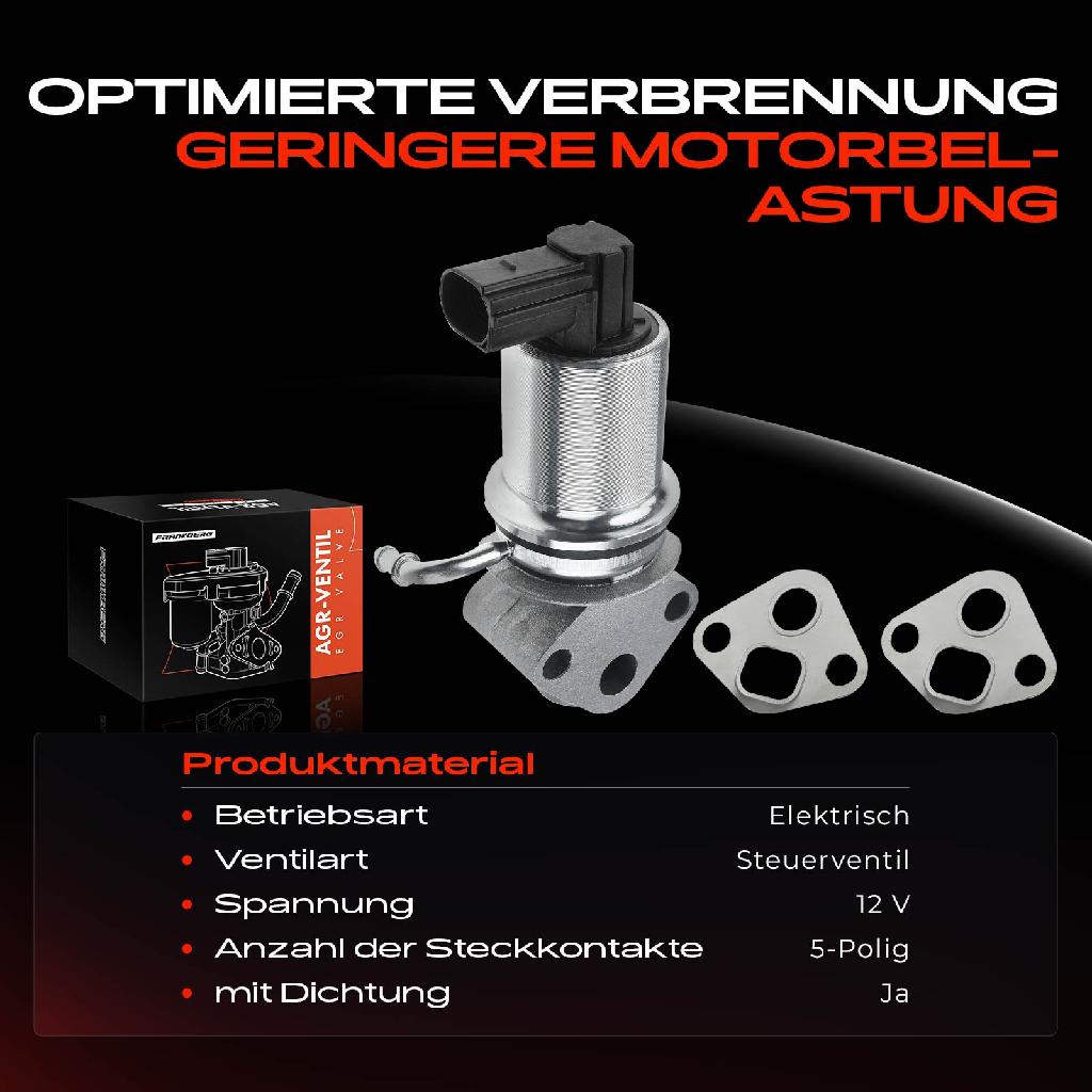 1x AGR-Ventil Abgasrückführungsventil für VW Golf Polo Audi A2 Seat Arosa Cordoba Vario Ibiza II III Skoda