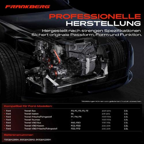 1x Spannrolle Riemenspanner für Ford Transit Bus Transit Tourneo Transit V363 2.2L Bild 1x Spannrolle Riemenspanner für Ford Transit Bus Transit Tourneo Transit V363 2.2L