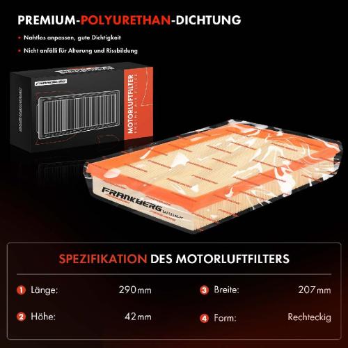 1x Luftfilter Filtereinsatz für Opel Corsa C Combo Meriva Tigra 1.0L-1.8L Bild 1x Luftfilter Filtereinsatz für Opel Corsa C Combo Meriva Tigra 1.0L-1.8L