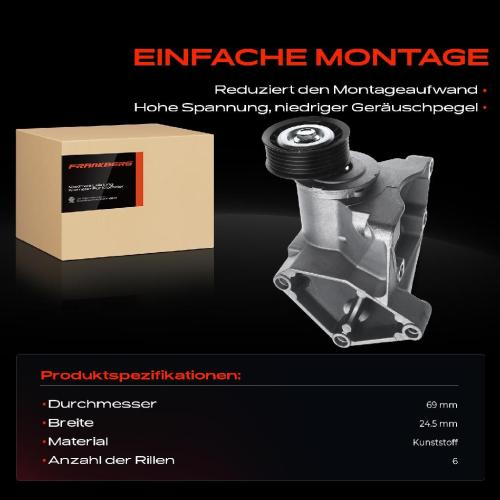 1x Spannrolle Riemenspanner für Ford Focus DAW DFW DNW 1.4L 1.6L Bild 1x Spannrolle Riemenspanner für Ford Focus DAW DFW DNW 1.4L 1.6L