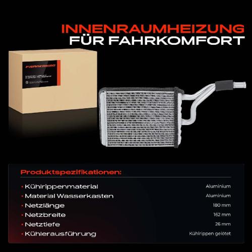 1x Wärmetauscher Innenraumheizung für Chrysler Voyager IV Grand Voyager V 2.4L-3.8L Bild 1x Wärmetauscher Innenraumheizung für Chrysler Voyager IV Grand Voyager V 2.4L-3.8L