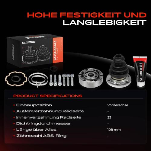 Frankberg 1x Antriebswelle Gelenksatz Vorderachse f r VW Transporter IV Bus Kasten 1.3L-2.5L 1990-2003 Bild Frankberg 1x Antriebswelle Gelenksatz Vorderachse f r VW Transporter IV Bus Kasten 1.3L-2.5L 1990-2003