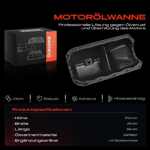 1x Ölwanne Motorölwanne für Fiat Panda Fiorino Seicento Tipo Lancia Y10 I4 0.8L-1.1L 1983-2010 Bild 1x Ölwanne Motorölwanne für Fiat Panda Fiorino Seicento Tipo Lancia Y10 I4 0.8L-1.1L 1983-2010