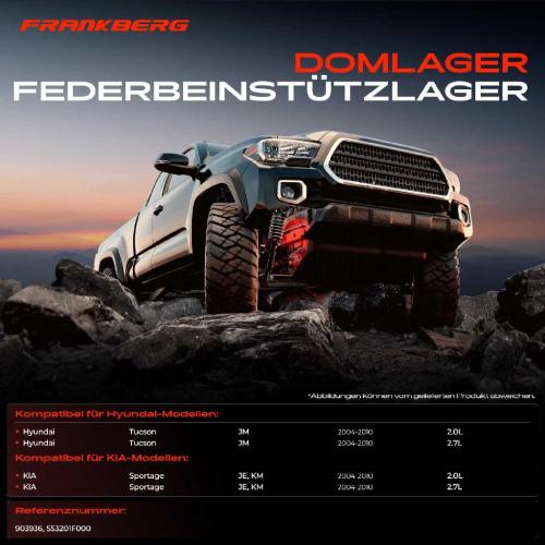 1x Domlager Federbeinstütz lager für Hyundai Tucson JM KIA Sportage JE Bild 1x Domlager Federbeinstütz lager für Hyundai Tucson JM KIA Sportage JE