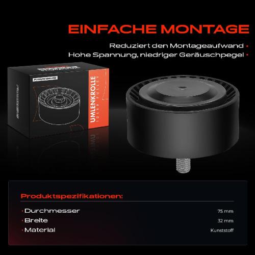 1x Umlenkrolle Führungsrolle für BMW 5er F10 F11 6er F06 7er X4 X5 X6 Bild 1x Umlenkrolle Führungsrolle für BMW 5er F10 F11 6er F06 7er X4 X5 X6