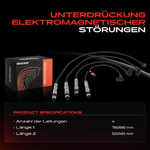 4x Zündleitungssatz Zündkabel für VW Golf New Beetle Bora Variant Skoda Octavia Bild 4x Zündleitungssatz Zündkabel für VW Golf New Beetle Bora Variant Skoda Octavia