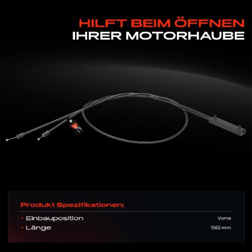 1x Motorhaubenzug für BMW X3 E83 2.5L 2.0L 2004-2008 Bild 1x Motorhaubenzug für BMW X3 E83 2.5L 2.0L 2004-2008