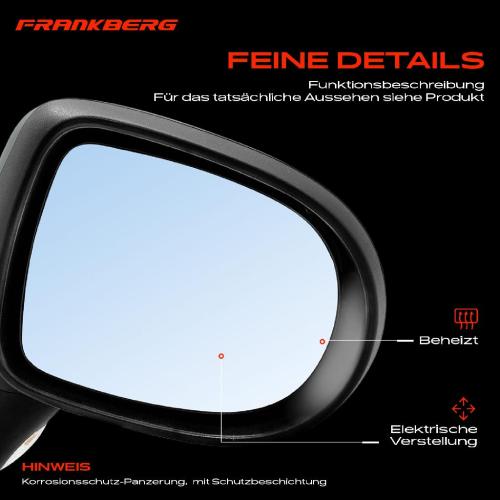Frankberg 1x Außenspiegel Rechts für Renault Modus/Grand Modus F/JP0 Bj ab 2004 Bild Frankberg 1x Außenspiegel Rechts für Renault Modus/Grand Modus F/JP0 Bj ab 2004