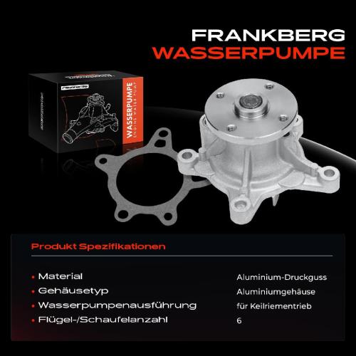 Frankberg 1x Wasserpumpe K hlwasserpumpe f r Hyundai Accent i20 i30 KIA Cee'D Cerato Rio III Soul 1.4L 1.6L Bild Frankberg 1x Wasserpumpe K hlwasserpumpe f r Hyundai Accent i20 i30 KIA Cee'D Cerato Rio III Soul 1.4L 1.6L