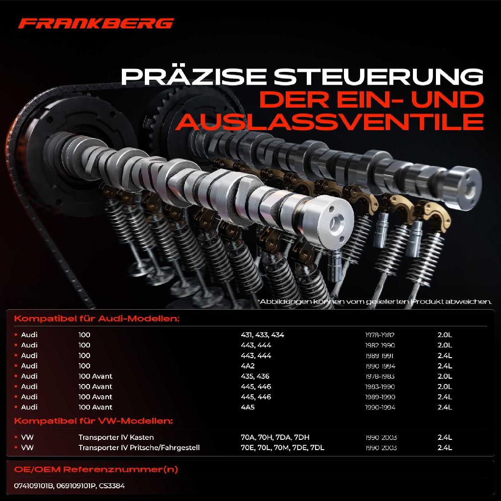 1x Nockenwelle für VW Transporter IV 70 7D Audi 100 4A C4 431-436 443-446 1990-2003