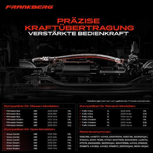 1x Seilzug Feststellbremse Hinterachse rechts für Opel Vivaro X83 Renault Trafic Nissan Bild 1x Seilzug Feststellbremse Hinterachse rechts für Opel Vivaro X83 Renault Trafic Nissan