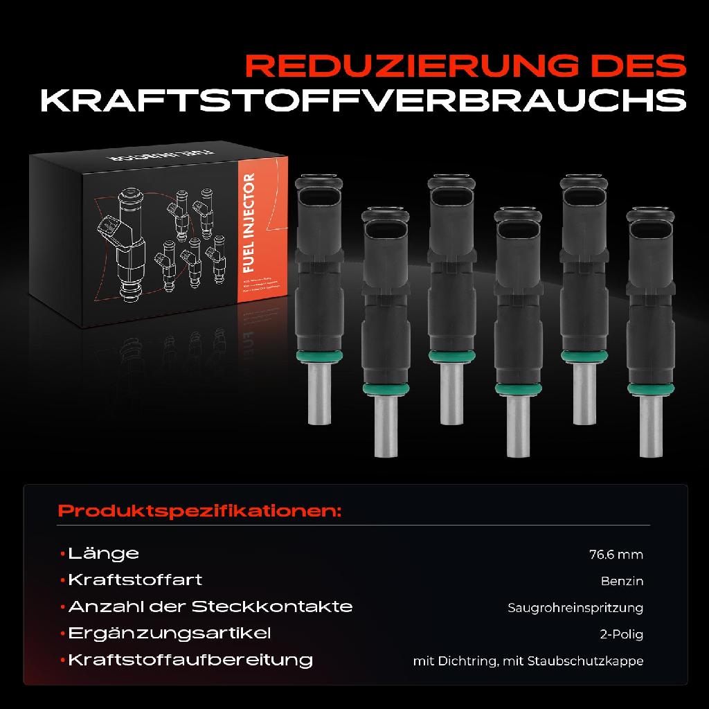 6x Einspritzventil Einspritzdüse für Mercedes-Benz W211 W203 S203 CL203 C209