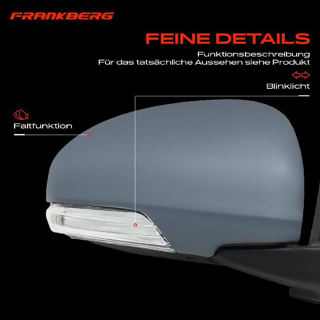 1x Außenspiegel Rechts für Toyota IQ J1 1.0L 1.3L 1.4L 2009-2015