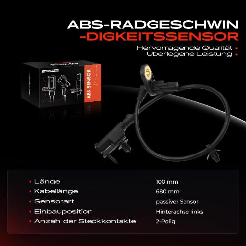1x ABS Sensor Hinterachse links für Mitsubishi Lancer Cargo Kasten/Kombi VII Station Wagon 1.6L 2.0L 2003-2013 Bild 1x ABS Sensor Hinterachse links für Mitsubishi Lancer Cargo Kasten/Kombi VII Station Wagon 1.6L 2.0L 2003-2013