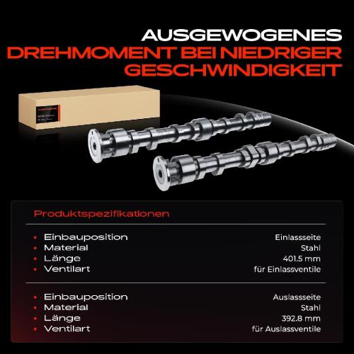 2x Nockenwelle für VW Golf 5 6 Passat Audi A1 Seat Skoda Bild 2x Nockenwelle für VW Golf 5 6 Passat Audi A1 Seat Skoda