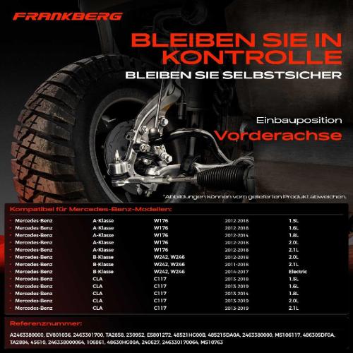 1x Querlenker Satz Vorderachse für Mercedes-Benz A-Klasse B-Klasse CLA Coupe Shooting Brake GLA-Klasse Bild 1x Querlenker Satz Vorderachse für Mercedes-Benz A-Klasse B-Klasse CLA Coupe Shooting Brake GLA-Klasse
