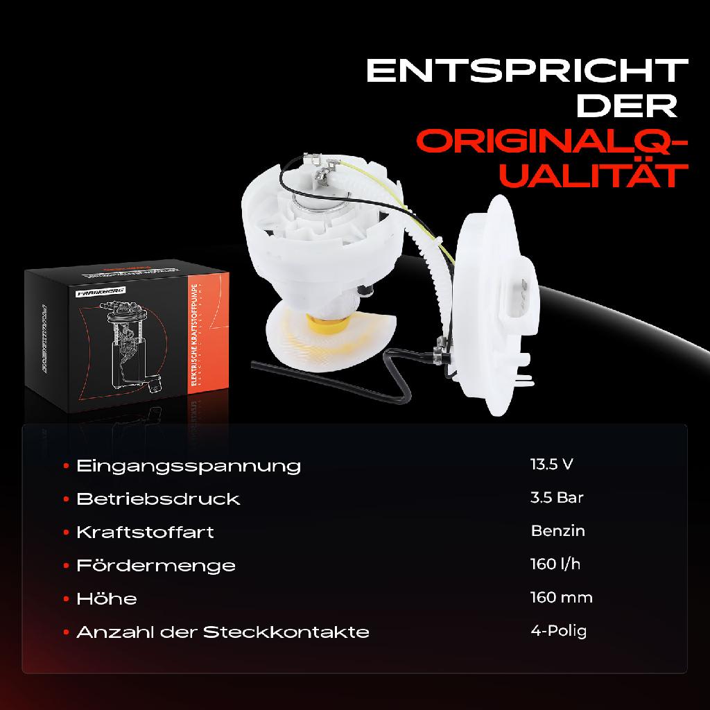 1x Kraftstoffpumpe für Audi A4 8E2 8EC A4 Avant 8E5 8ED A4 Cabriolet 8H7 1.8L 3.0L 2000-2006