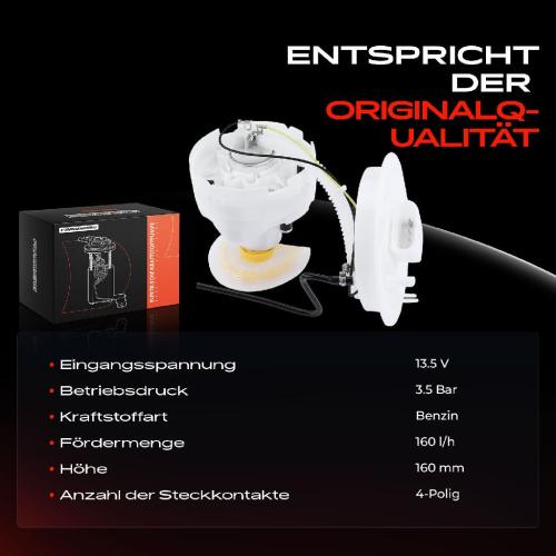 Frankberg 1x Kraftstoffpumpe für Audi A4 8E2 8EC A4 Avant 8E5 8ED A4 Cabriolet 8H7 1.8L 3.0L 2000-2006 Bild Frankberg 1x Kraftstoffpumpe für Audi A4 8E2 8EC A4 Avant 8E5 8ED A4 Cabriolet 8H7 1.8L 3.0L 2000-2006
