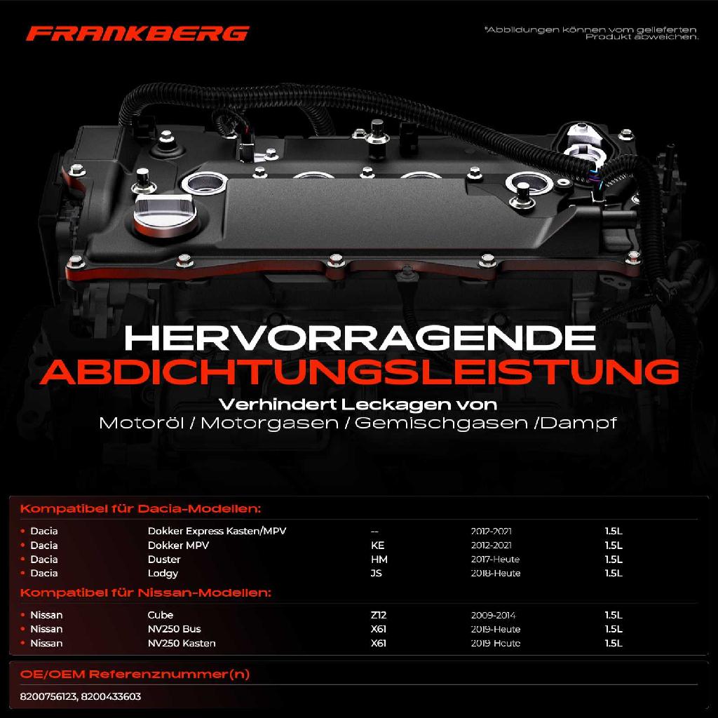 1x Ventildeckel Zylinderkopfhaube für Renault Clio III Grand Scénic II III Kangoo Megane II 1.5L