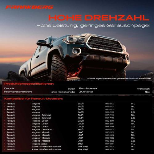 1x Servopumpe hydraulisch für Renault Megane I BA0/1 EA0/1 DA0/1 LA0/1 Megane Scenic Scénic I Bild 1x Servopumpe hydraulisch für Renault Megane I BA0/1 EA0/1 DA0/1 LA0/1 Megane Scenic Scénic I
