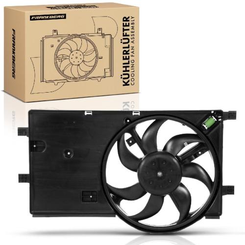 Frankberg 1x Motorkühller Einfachlüfter mit Kühlerlüfterrahmen Citroën Nemo Fiat Fiorino Peugeot Bipper Bild Frankberg 1x Motorkühller Einfachlüfter mit Kühlerlüfterrahmen Citroën Nemo Fiat Fiorino Peugeot Bipper