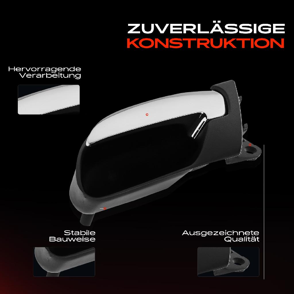 1x Türgriff Hinten Links innen für BMW 3er E46 3er Cabriolet 3er Compact 3er Touring 1.6L 1.9L 2.0L 1997-2007