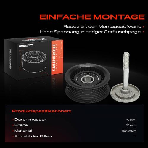 1x Umlenkrolle Führungsrolle für Porsche Cayenne 9PA Panamera 970 4.8L Bild 1x Umlenkrolle Führungsrolle für Porsche Cayenne 9PA Panamera 970 4.8L