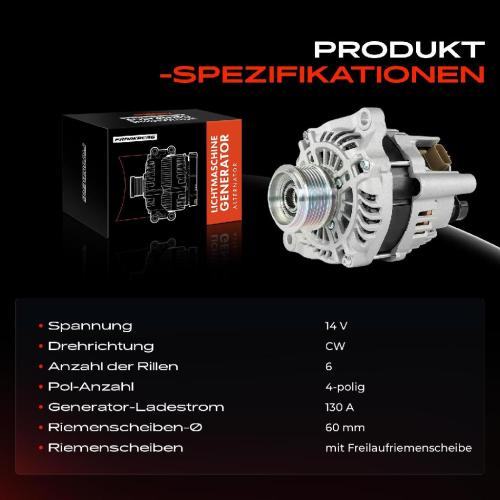 Frankberg 1x Lichtmaschine Generator f r Mitsubishi ASX GA W Citro n C4 Peugeot 4008 Bild Frankberg 1x Lichtmaschine Generator f r Mitsubishi ASX GA W Citro n C4 Peugeot 4008
