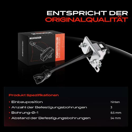 1x Türfeststeller Türfangband Türstopper Hinten für Peugeot 3008 MPV 0U 5008 0E 1.6L 2.0L Bild 1x Türfeststeller Türfangband Türstopper Hinten für Peugeot 3008 MPV 0U 5008 0E 1.6L 2.0L