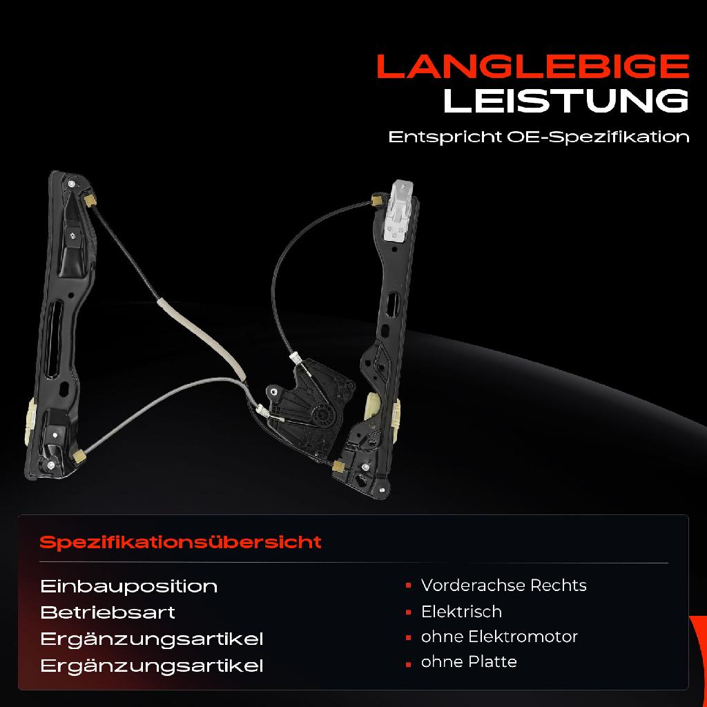 1x Fensterheber Vorne Rechts für Ford Mondeo V Schrägheck CE 2.0TDCi