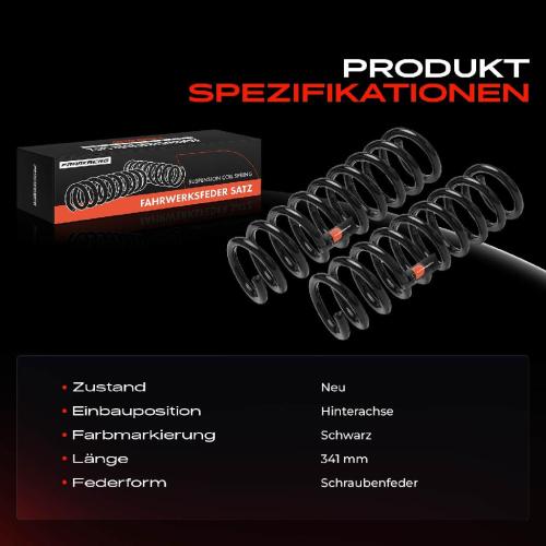 Frankberg 2x Fahrwerksfeder Hinterachse für Hyundai i30 GD Kombi KIA Cee'D Sportswagon JD 2012-2018 Bild Frankberg 2x Fahrwerksfeder Hinterachse für Hyundai i30 GD Kombi KIA Cee'D Sportswagon JD 2012-2018