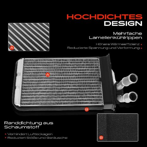 1x Wärmetauscher Innenraumheizung für VW Passat 3BG 3B Audi 80 B3 B4 90 A4 B5 8D B6 Bild 1x Wärmetauscher Innenraumheizung für VW Passat 3BG 3B Audi 80 B3 B4 90 A4 B5 8D B6
