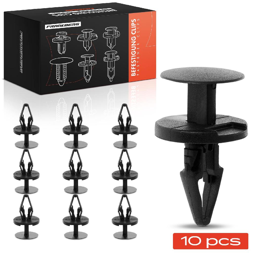 Frankberg 10x Befestigungsclips Radkasten für Ford C-Max Focus Opel Astra J