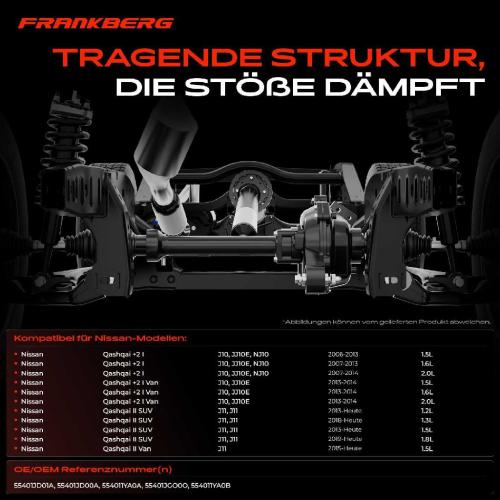 1x Achskörper Achsträger Motorträger Hinterachse für Nissan Qashqai I Van II SUV Van J11 J10 JJ10E Bild 1x Achskörper Achsträger Motorträger Hinterachse für Nissan Qashqai I Van II SUV Van J11 J10 JJ10E