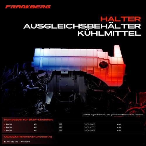 1x Halter Ausgleichsbehälter-Kühlmittel für BMW X5 E53 2000-2006 4.4L 4.6L 4.8L Bild 1x Halter Ausgleichsbehälter-Kühlmittel für BMW X5 E53 2000-2006 4.4L 4.6L 4.8L