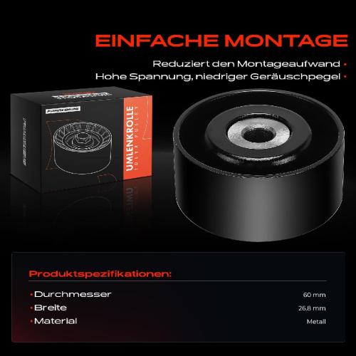 1x Umlenkrolle Führungsrolle für Citroën Berlingo Xsara Fiat Peugeot DS Bild 1x Umlenkrolle Führungsrolle für Citroën Berlingo Xsara Fiat Peugeot DS